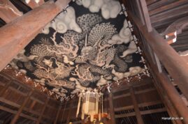 kennin-ji kyoto loftsmaleri med tvillingedrager