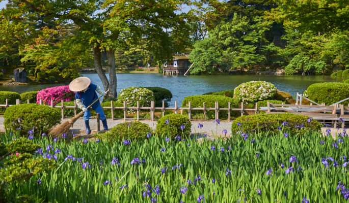 kenrokuen_haven_kanazawa japansk iris Japans tre smukkeste haver