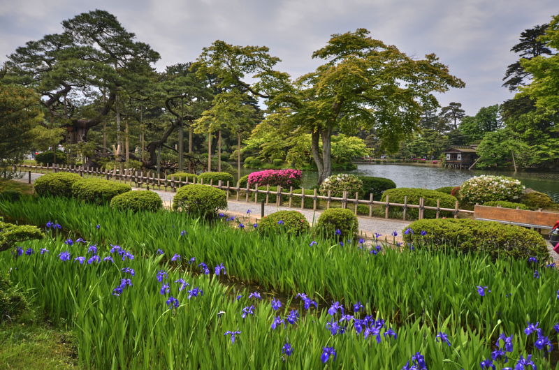 Kenroku-en-haven i Kanazawa
