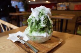 matcha kakigori japansk isdessert