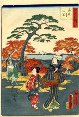 Hiroshige_2_and_Kunisada_1_Kaianji_Templet