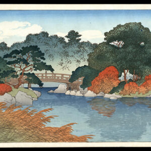 Kawase_Hasui-Mitsubishi_Villa_Fukugawa_momiji_træsnit