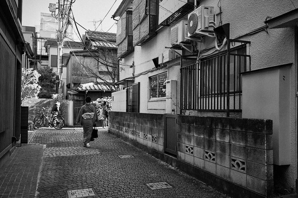Kagurazaka-området i Tokyo