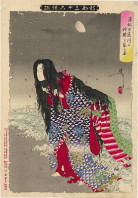 Kiyohime_træsnit_Tsukioka