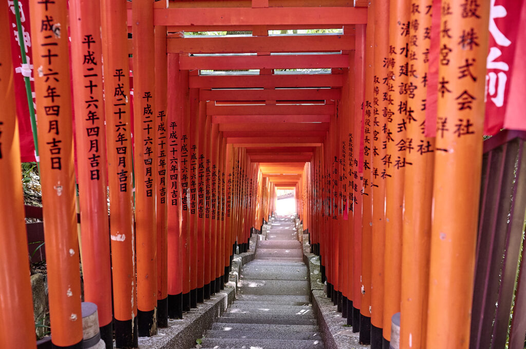 Røde torii-porte ved Hie-helligdommen