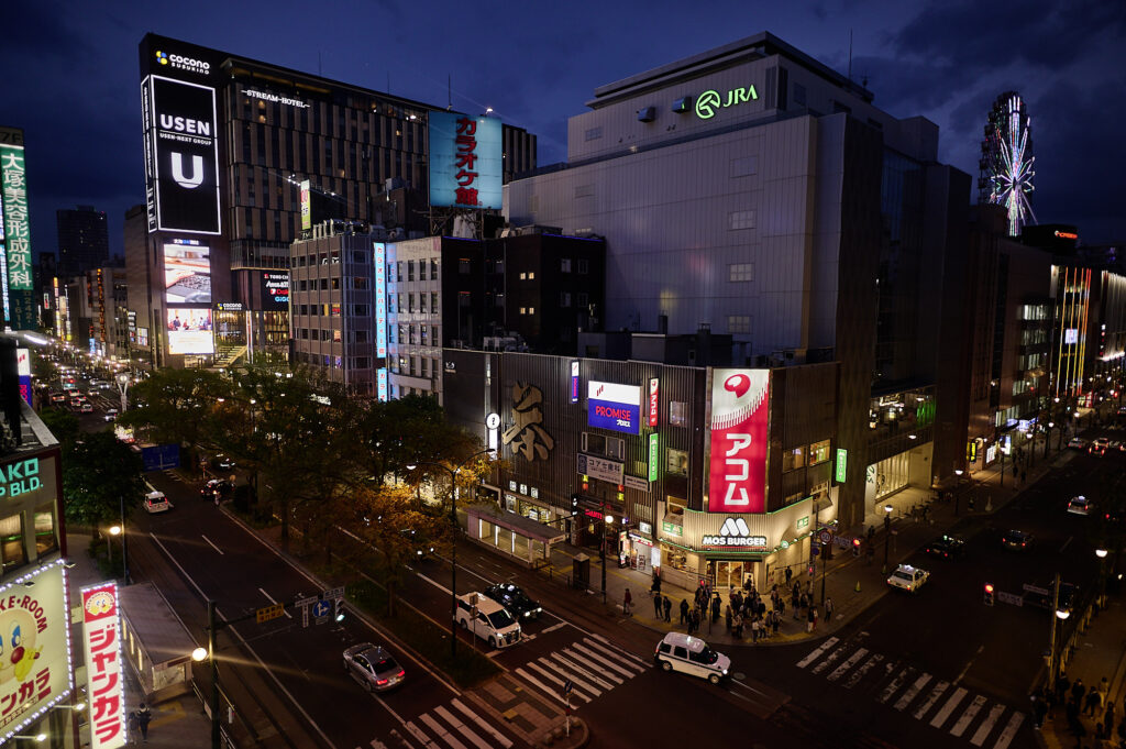 susukino sapporo underholdningsdistrikt