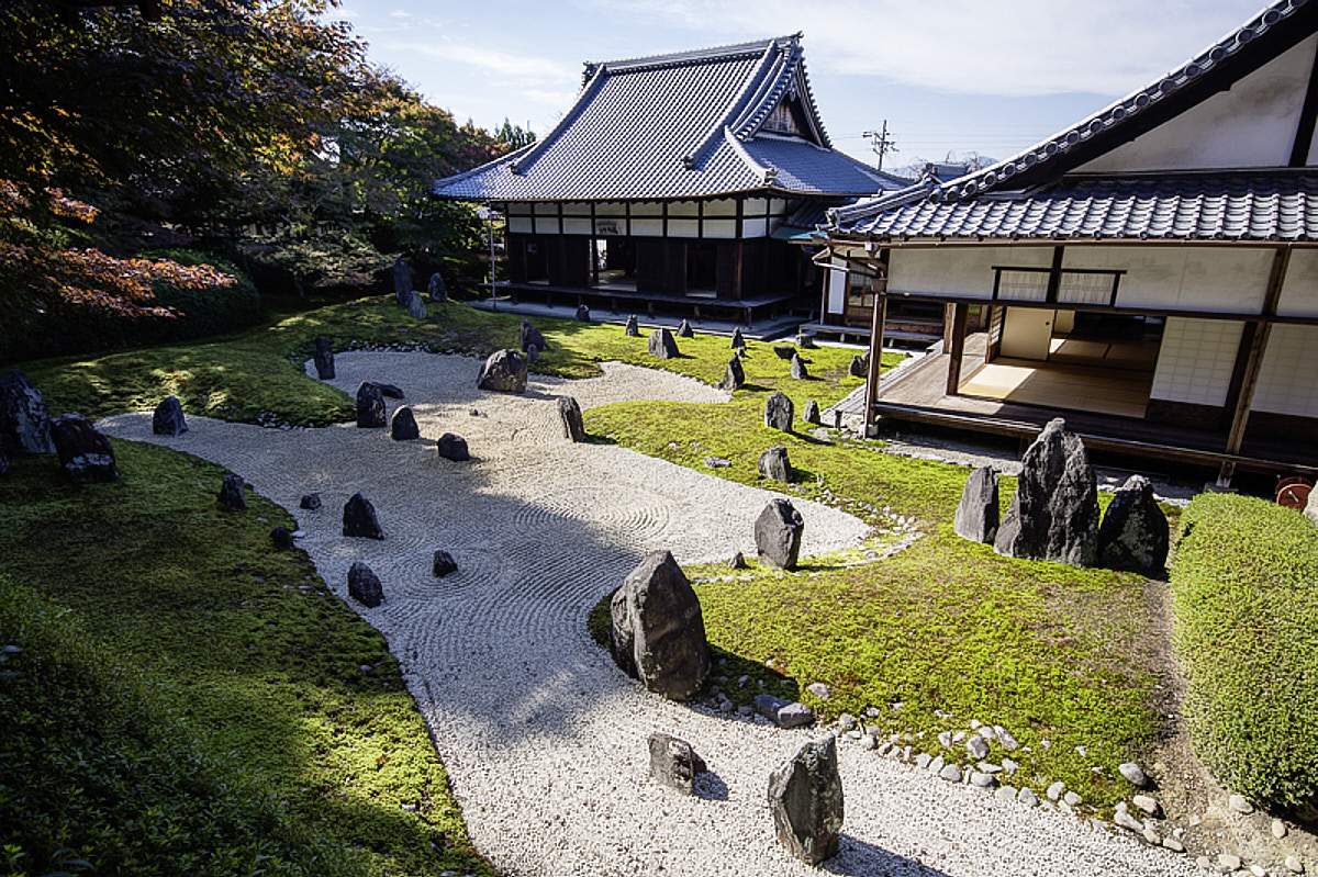 Den tørre have ved Kōmyōin-templet i Kyoto
