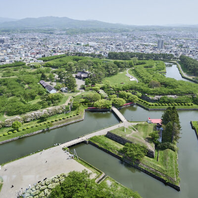 Goryokaku-fortet og Goryokaku-tårnet i Hakodate